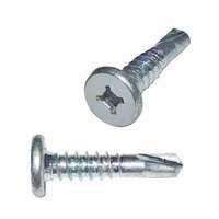 #10 X 1" Pancake Head, Phillips, Self-Drilling Screw, Zinc